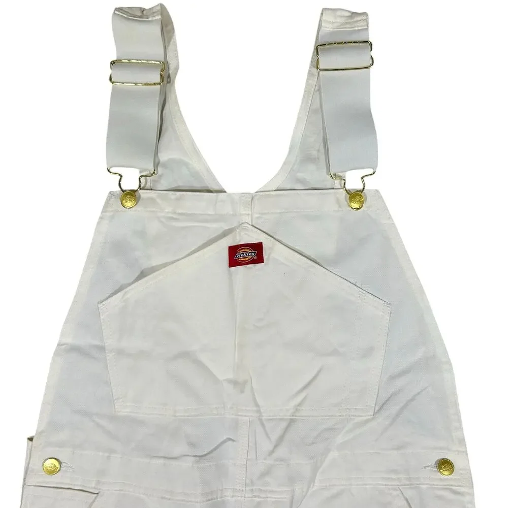 Dickies Painter Bib Overalls Men’s 32x30 White Cotton Workwear Streetwear